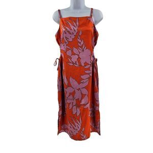 Christian Lacroix Bold Floral Shift Dress | Satin-Like Fabric | Size Large